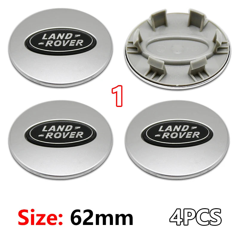 4Pcs 62mm Premium ABS Car Wheel Center Hub Caps Emblem Badge For Range Rover L322 L405 Evoque Discovery Velar SVR Accessories