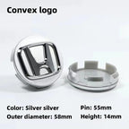 4Pcs 58mm Anti Dust Car Wheel Hub Center Caps for Honda Civic CRV Accord Fit Jazz HRV Vezel City Odyssey Stepwg Rim Badge Covers