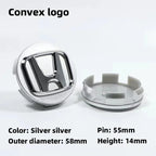 4Pcs 58mm Anti Dust Car Wheel Hub Center Caps for Honda Civic CRV Accord Fit Jazz HRV Vezel City Odyssey Stepwg Rim Badge Covers
