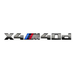 7.3cm for M logo new gray ABS letter sticker trunk badge For BMW X3 M40D 40I X4 M40D X5 M50D 50I X6 M50D 50I X7 M50D 50I