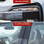 Car Interior Gloss Restoration Wax - Plastic Parts Refurbishment, Repair of Yellowed Black Car Body - Effectively Removes Scratches and Restores the Black Shine of Tires and Plastics