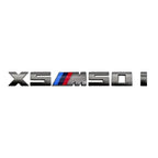 7.3cm for M logo new gray ABS letter sticker trunk badge For BMW X3 M40D 40I X4 M40D X5 M50D 50I X6 M50D 50I X7 M50D 50I