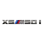7.3cm for M logo new gray ABS letter sticker trunk badge For BMW X3 M40D 40I X4 M40D X5 M50D 50I X6 M50D 50I X7 M50D 50I