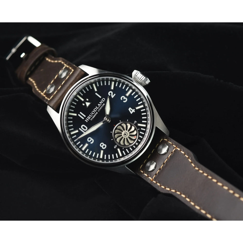 HRUODLAND Pilot Watch for Men BGW-9 Luminous Mechanical Wristwatch 316L Stainless Steel Sapphire Glass 10ATM Waterproof F016