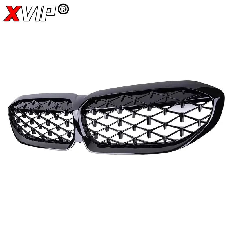 XVIP For BMW G20 3-Series G20 G21 G28 2019-2023 Front Bumper Hood Kidney Racing Grilles Replacement Black Diamond Meteor Style