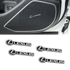 Car Audio Decorate 3D Aluminum Badge Emblem Stickers For Lexus IS250 IS200 CT200h GS300 LS430 RX450h LX570 IS300 ES RX LS IS NX
