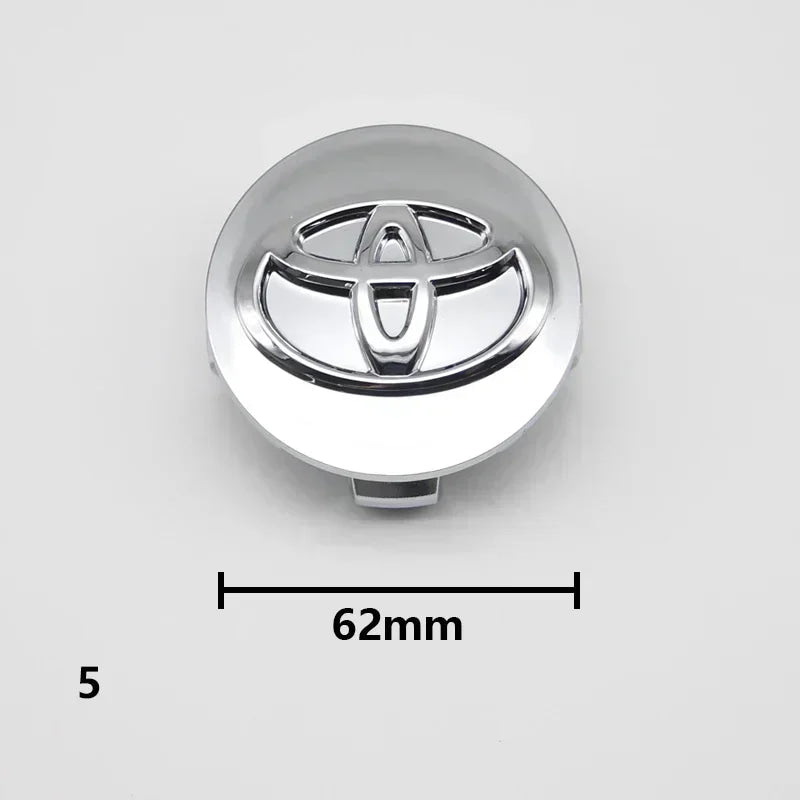 4Pcs 57/62mm Car Wheel Center Hub Caps For Toyota Rav4 Aygo Yaris Corolla Camry Car Tire Center Decoration Stickers Accessories