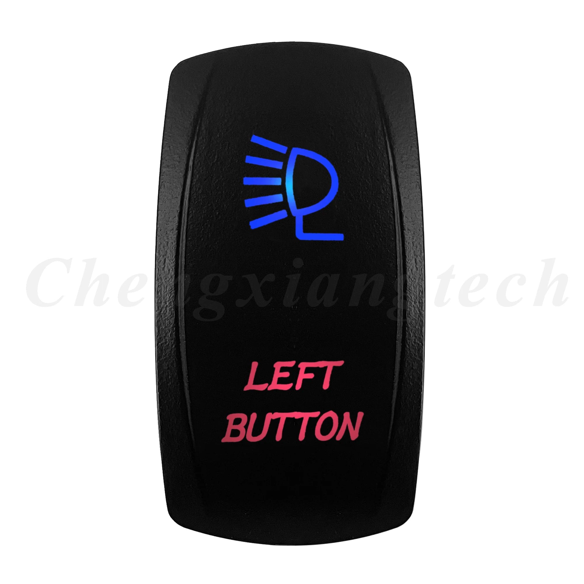 Waterproof 5 Pins SPST On/Off Rocker Switch Blue & Red Led 20A/12V 10A/24V Toggle Switch GPS for Cars,Trucks, RVs, Boats