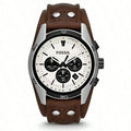 Fossil CH2890 Coachman Chronograph Men's Watch Military Brown Leather Strap Sport Waterproof Quartz Wristwatch Relogio Masculino