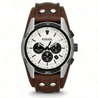 Fossil CH2890 Coachman Chronograph Men's Watch Military Brown Leather Strap Sport Waterproof Quartz Wristwatch Relogio Masculino