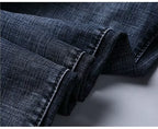 Wthinlee, Nuevos Jeans Casuales para Hombre, Corte Recto, Elásticos, Clásicos, Azules y Negros, Pantalones de Mezclilla para Trabajo, Ropa Masculina