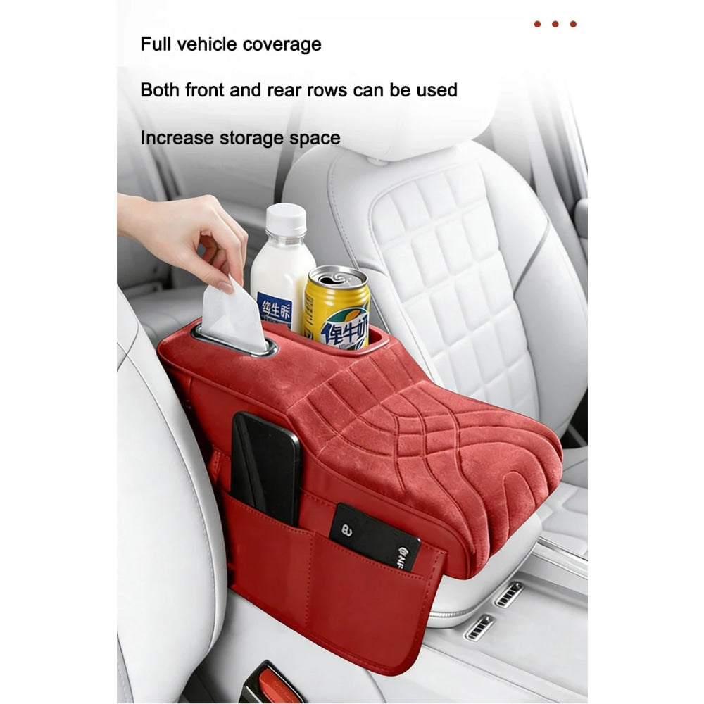 Car Console Armrest Box Booster Pad Car Arm Rest Padded Cover For Mercedes Benz AMG W204 W206 W205 W203 W211 W212 W213 W210 W124