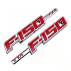 3D ABS F150 FX4 Car Emblem Badge Sticker For Ford F-150 FX4 Pickup Truck Side Fender Rear Tailgate Logo Decal Accessories