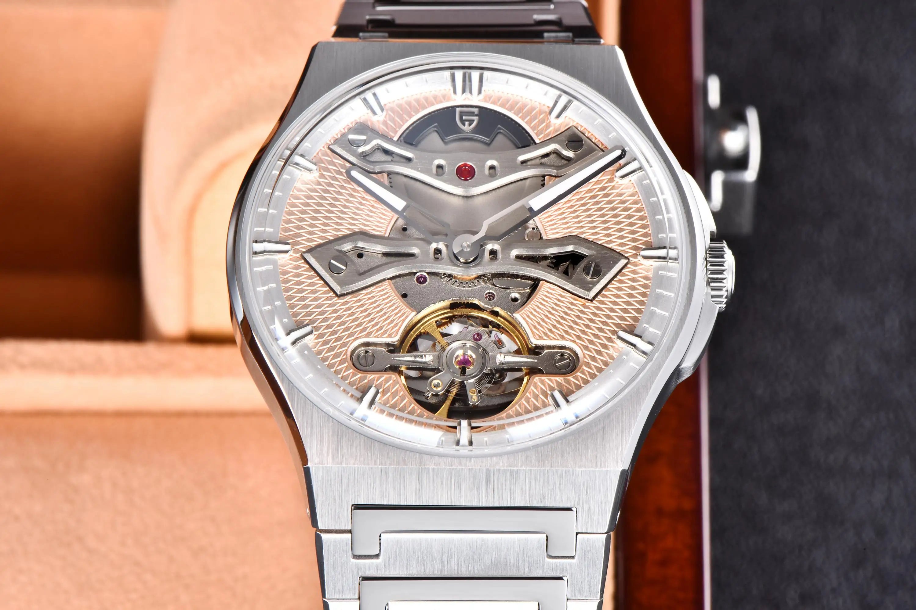 PAGANI DESIGN New 42MM Hollow Tourbillon Luxury Men Mechanical Watch Sapphire Glass Automatic Watches For Men Relojes hombres