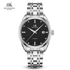 Shanghai Watch Calendar Mechanical Men's Watches 40mm Automatic Watches 316L Stainless Steel 50M Waterproof reloj hombre SH3007
