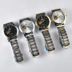 Orient Watch  Double Lion Japanese Fully Automatic Mechanical Watch Hollowed Out Business Men's Watch Stainless Steel Strip