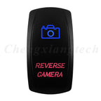 Waterproof 5 Pins SPST On/Off Rocker Switch Blue & Red Led 20A/12V 10A/24V Toggle Switch GPS for Cars,Trucks, RVs, Boats