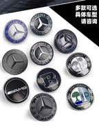 1PC 56mm Car Hood Emblem Badge Bonnet Emblem Cover For Mercedes Benz Brabus AMG W124 W163 W202 W203 W204 W210 W211 W205 Sticker