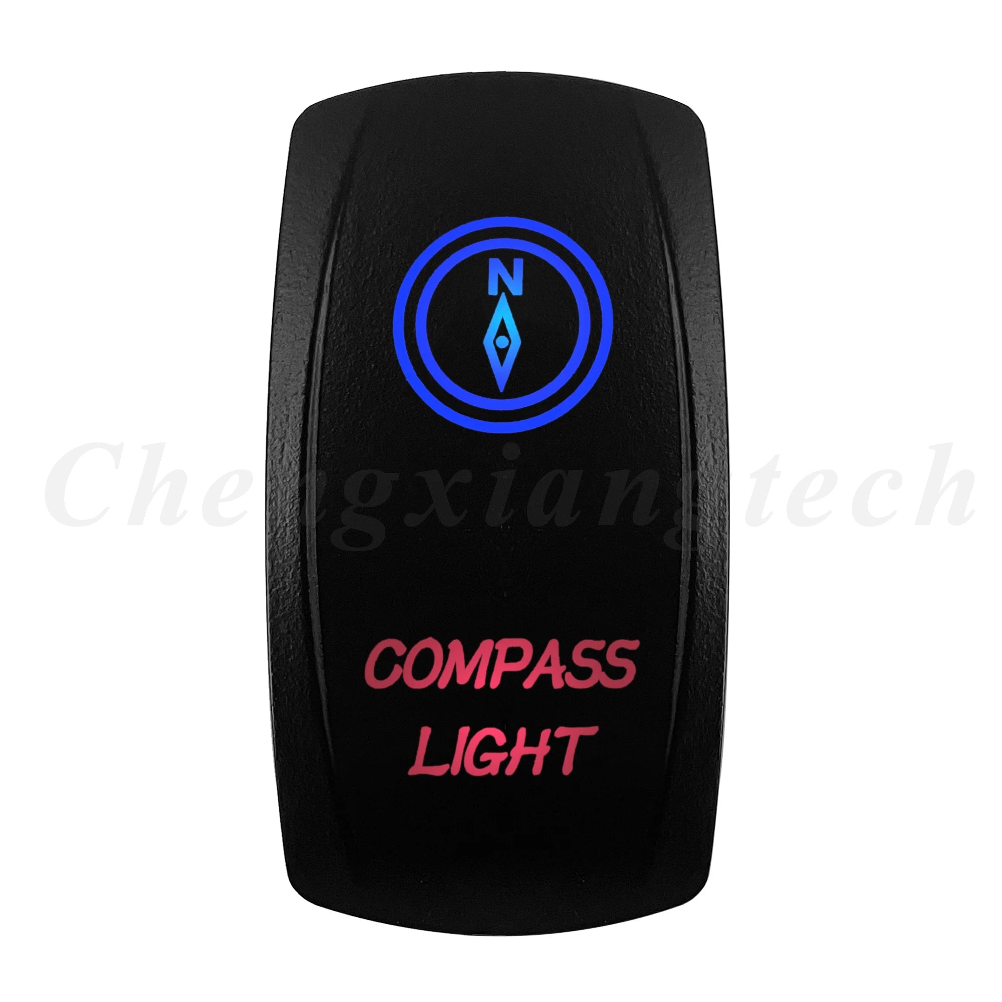 Waterproof 5 Pins SPST On/Off Rocker Switch Blue & Red Led 20A/12V 10A/24V Toggle Switch GPS for Cars,Trucks, RVs, Boats