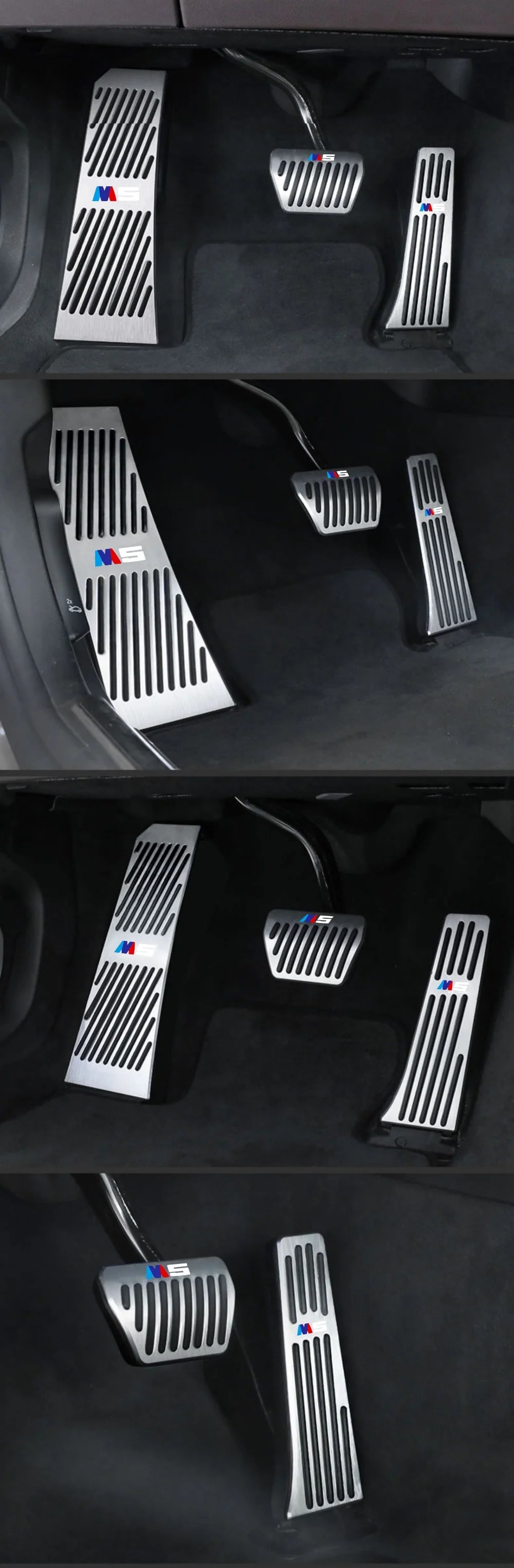 Bmw Foot Pedal Covers, Stainless Steel Rubber Anti-slip Pedals Are Suitable for BMW 3 Series BMW 5 Series X3 X5 From 2003 To 20