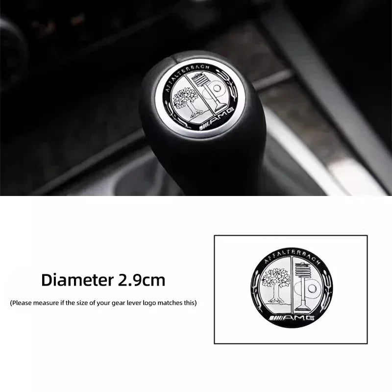 Gearbox Control Lever Sticker Shift Handle Decals Accessories For Car Mercedes Benz AMG W204 W205 W203 W211 W212 W213 W201 W210