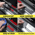 Car Door Trunk Sill Protective Strip Threshold Anti Scratch Sticker for Audi sline A4 B7 B8 B9 A3 8P 8V 8L A5 A6 Q3 Accessories
