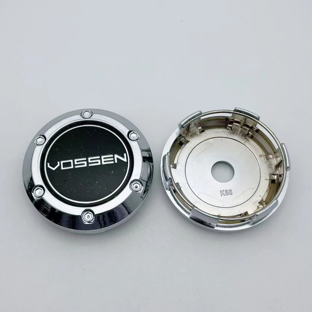 4pcs/Set 66MM 62MM VOSSEN Logo Emblem Badge Car Wheel Center Caps Rim Hubcap Wheel Hub Center Dust Cover Replace Car Accessories