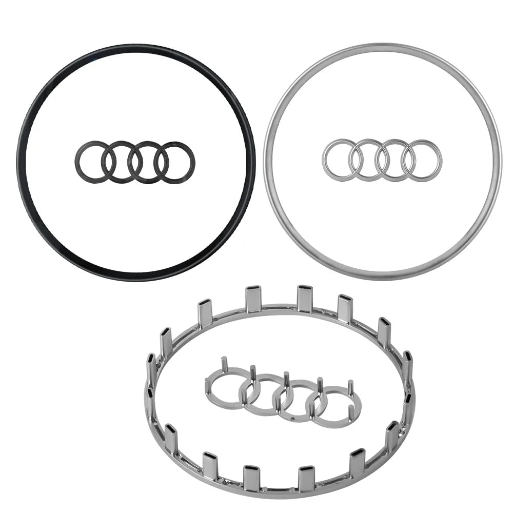 Car Logo Steering Wheel Frame Trim Replacement Cover For AUDI A6L 2016-2018  Q5 Q3 2013-2018 Q7 A7 2011-2016 A3 A4L A5 2014-2016