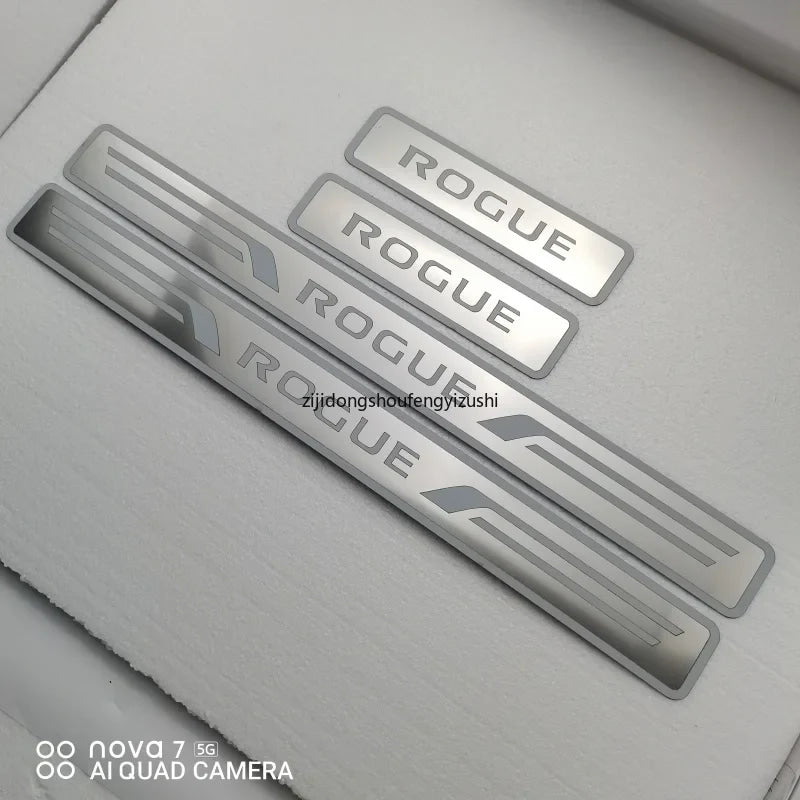 For Nissan ROGUE 2014 2015 2016 2017 2018 2019 2020 2021 Stainless Steel Door Sill Scuff Plate Welcome pedal Car Accessories