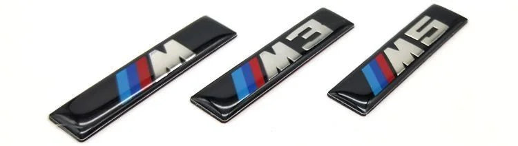 Metal Car Door Side Label Stickers for BMW M Power Performance M3 M5 Personalized Modification Stickers Auto Accessories