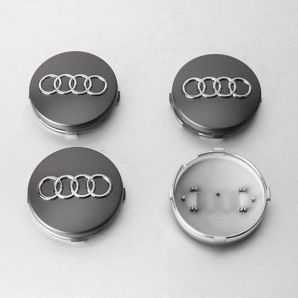 4PCS For Audi Sline TT A1 A2 A3 A4 A5 A6 A7 A8 8P B6 B7 B8 C5 C6 C7 Car Original Wheel Center Cap Hub Covers Badge Decal Sticker