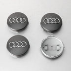 4PCS For Audi Sline TT A1 A2 A3 A4 A5 A6 A7 A8 8P B6 B7 B8 C5 C6 C7 Car Original Wheel Center Cap Hub Covers Badge Decal Sticker