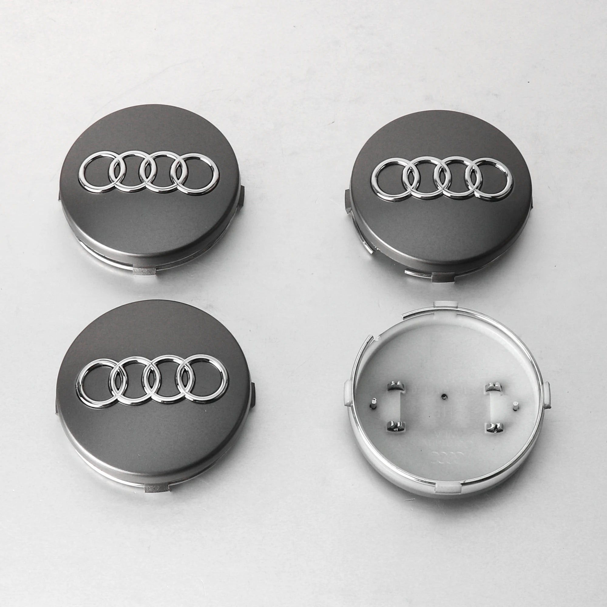 4PCS For Audi Sline TT A1 A2 A3 A4 A5 A6 A7 A8 8P B6 B7 B8 C5 C6 C7 Car Original Wheel Center Cap Hub Covers Badge Decal Sticker