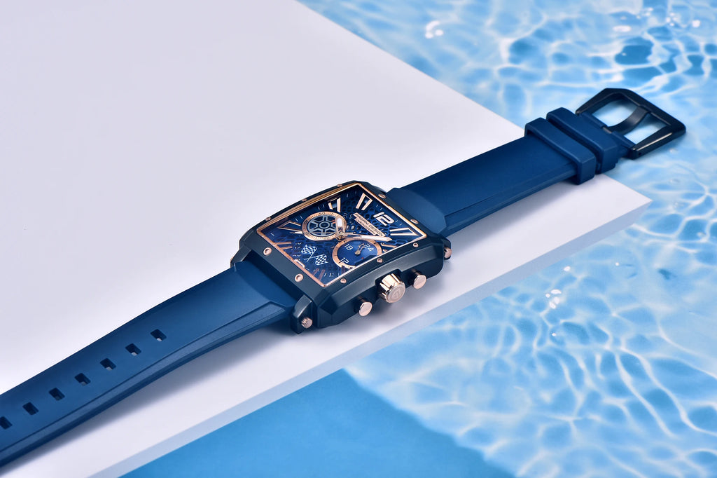 2026 New Pagani Design PD1725 Men Square Quartz Watch Chronograph 42MM Sapphire Glass Waterproof Racing Sports Silicone reloj