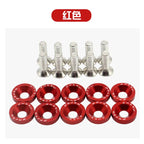 JDM Fender Washers M6 Bolt Set Car Modification Gasket Screw Fender Bumper Engine Aluminum Concave Screws Hex Fastener for Honda