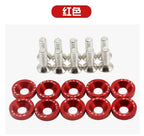 JDM Fender Washers M6 Bolt Set Car Modification Gasket Screw Fender Bumper Engine Aluminum Concave Screws Hex Fastener for Honda