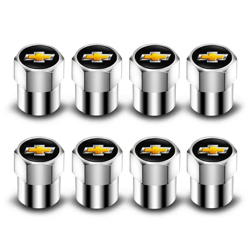 4Pcs Car Styling Wheel Tire Valve Air Stem Cap Duust Covers For Chevrolet Tracker Optra Lanos SS Sail Corsa Matiz Avalanche Onix