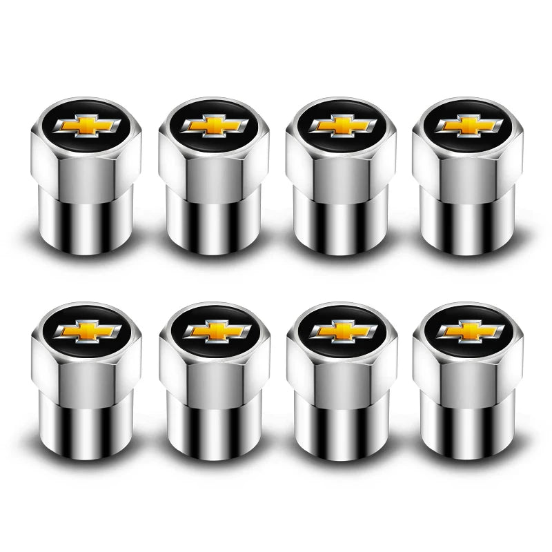 4Pcs Car Styling Wheel Tire Valve Air Stem Cap Duust Covers For Chevrolet Tracker Optra Lanos SS Sail Corsa Matiz Avalanche Onix