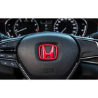 3Pcs Car Front Grille Rear Trunk Badge Steering Wheel Logo Sticker for Honda Accord Civic City XR-V CR-V Inspire Crider Envix