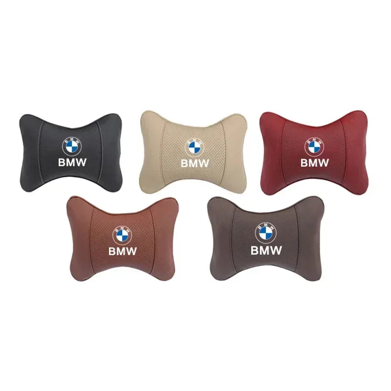 For BMW X1 X2 X3 X4 X5 X6 X7 E28 E60 E90 F20 E46 E39 E36 E92 E91 E34 E53 Key Chian Car Seat Headrest Auto Logo Neck Pillow