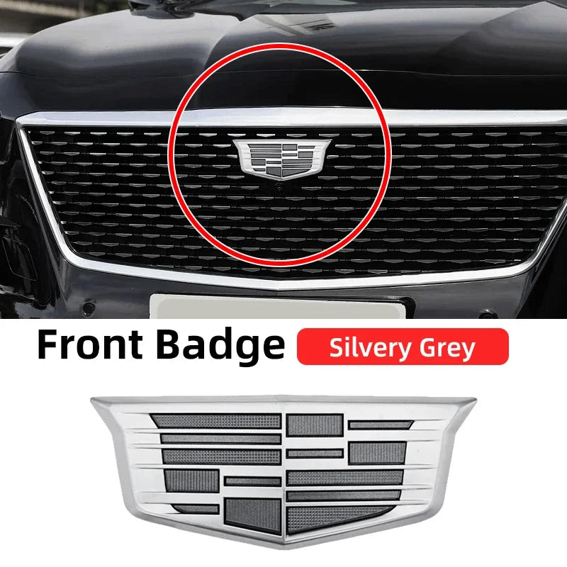 1pcs 3D ABS Car Front Grille Center Emblem Badge Rear Trunk Sticker Accessories For Cadillac CT4 CT5 CT6 XT4 XT5 XT6 XTS ATS