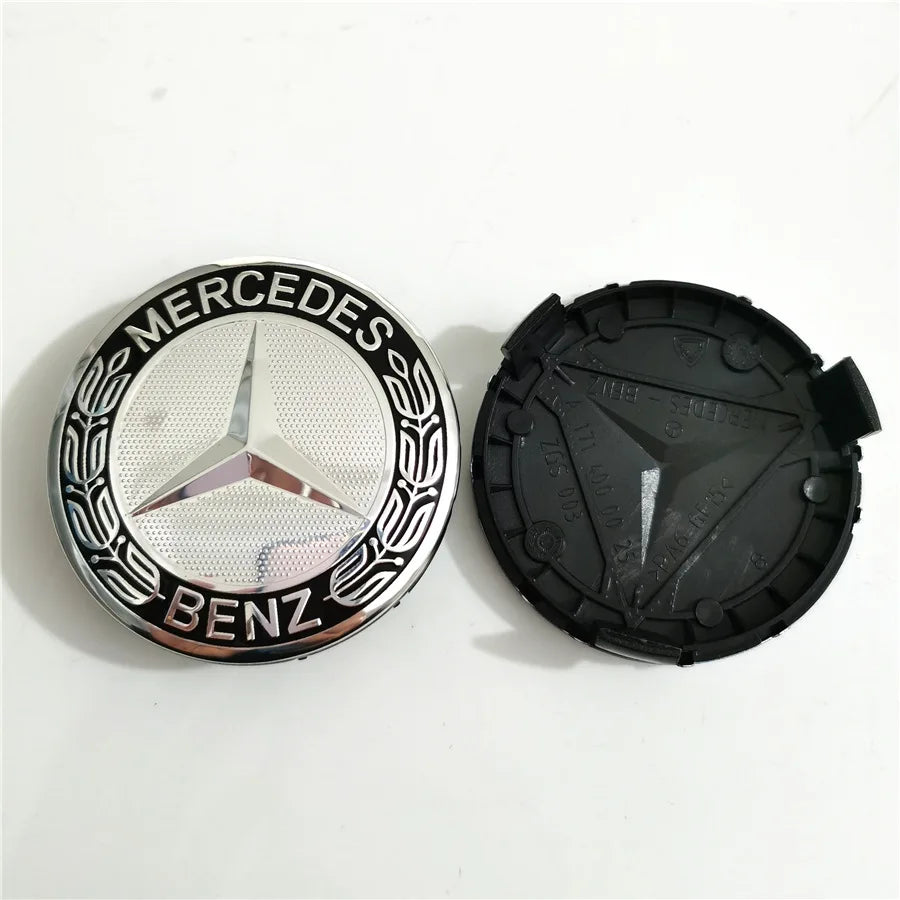 4PCS 75mm Car Wheel Center Hub Caps Cover for Mercedes Benz B/C/E/S Class A Class C200L GLC GLK CLA Accessories