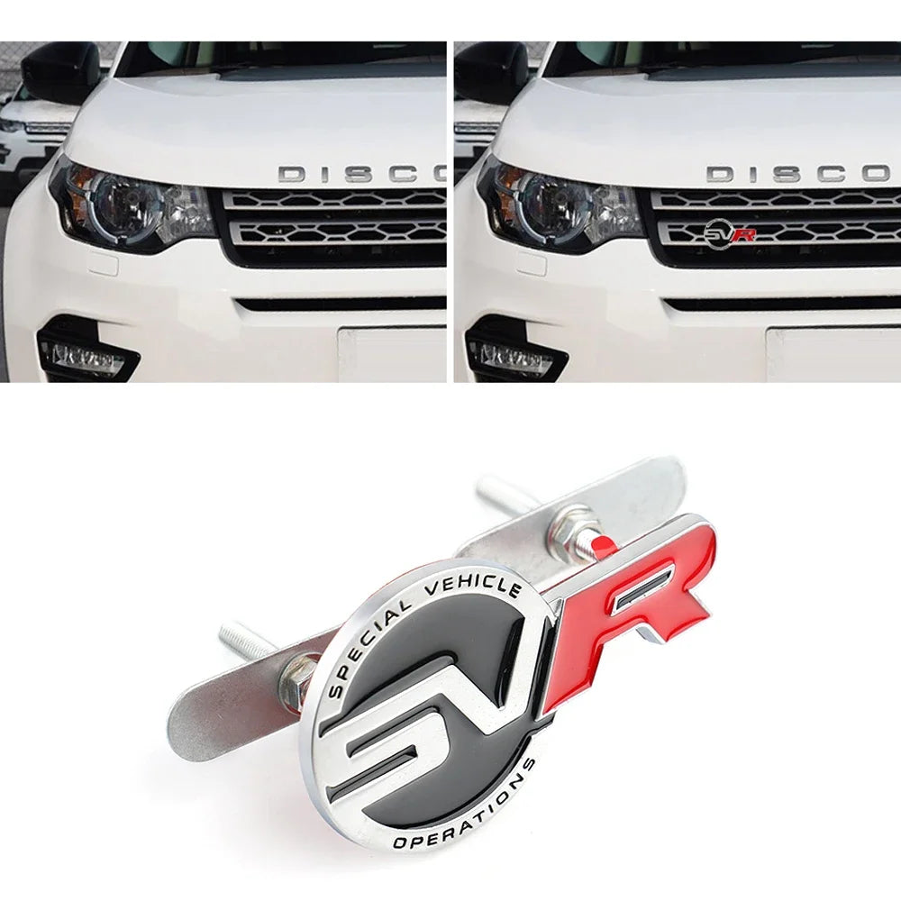 Car Front Grille Emblem Sticker Auto Accessories For Landrover SVR Vogue Velar Evoque Discovery Range Rover  L551 P250 P300 L405