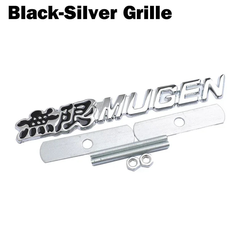 1 pcs 3D Chrome Metal Mugen Emblem Logo Rear Badge Car Trunk Sticker Car Styling for Honda Civic Accord CRV Fit