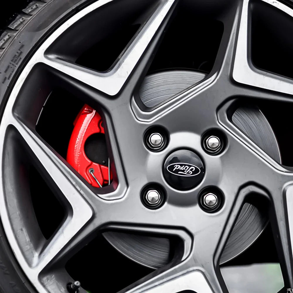 56mm Car Wheel Center Hub Cover Stickers Hub Decals For Ford Mustang Mondeo Focus Fusion Kuga Transit Edge Decoration Accesorios