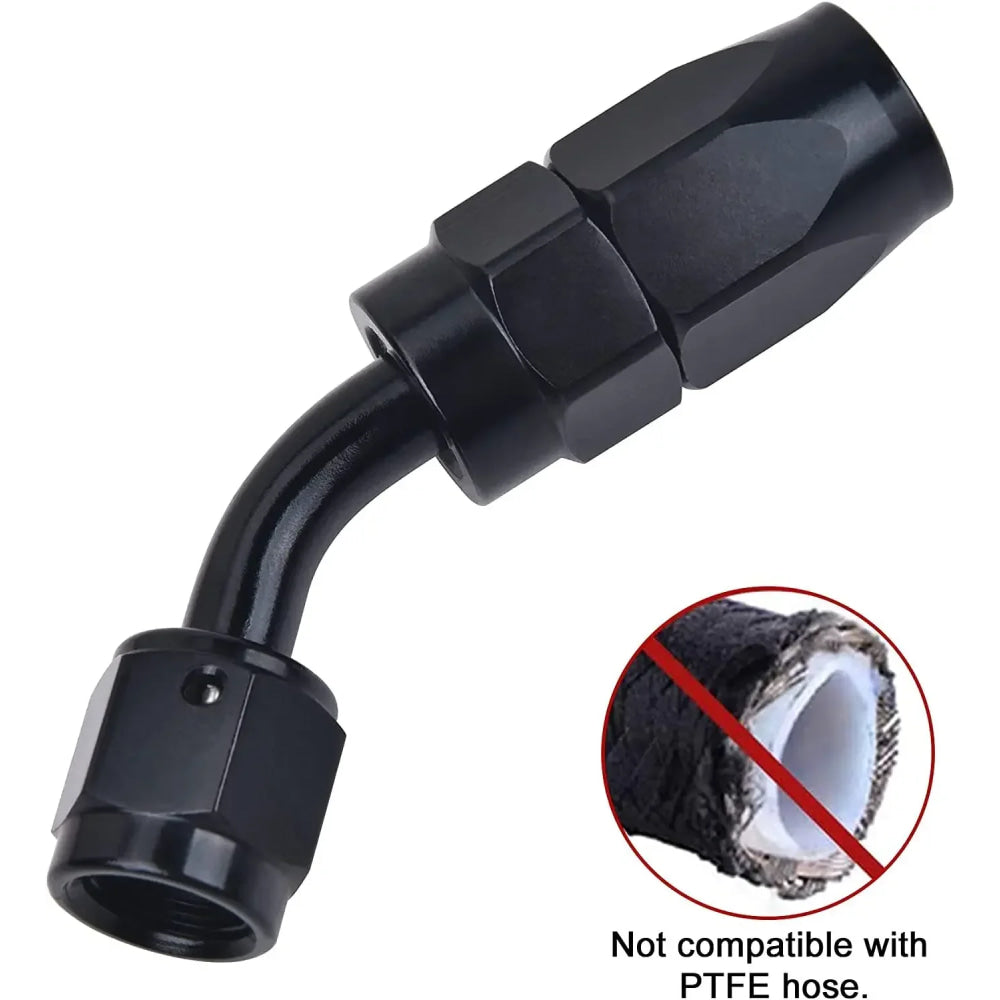 AN4/AN6/AN12 Swivel Hose End Fitting Adapter For Oil/Fuel/Gas Hose Line Oil Cool