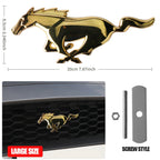 3D Metal Car Front Grille Emblem Logo Rear Trunk Badge Sticker For Ford Mustang Fiesta Focus Ranger Smax Kuga Mondeo Accessories