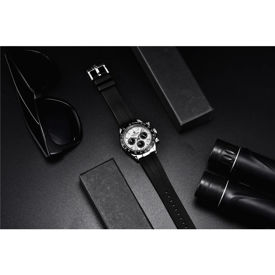 40mm New V2 PAGANI DESIGN Classic fashion Men Quartz Watches Sapphire Retro Chronograph Stainless Steel Waterproof Watch for Men