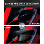For Chevrolet Corvette C8 Z51 Z06 2020-2023 Car Rearview Side Mirror Cover Wing Cap Sticker Exterior Door Rear View Case Trim