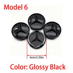 4Pcs 60mm 75mm Car Wheel Center Hub For Mercedes Benz AMG class W205 W203 GLC GLK W206 W220 W211 A180 Cap Rim Cover Accessories
